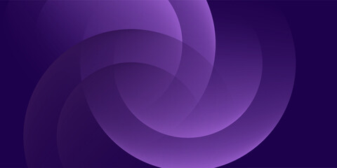 Obraz premium Abstract Purple Geometric Background with Interlocking Circle Shapes.