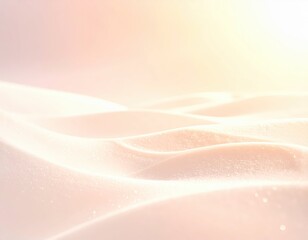 Obraz premium Soft Pastel Waves on a Sunlit Surface of Silky Sand and Light