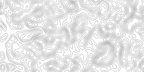Topographic map background geographic line map with elevation assignments. Modern design with White background with topographic wavy pattern design.paper texture Imitation of a geographical map shades © Sajjad