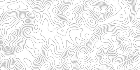 Topographic map background geographic line map with elevation assignments. Modern design with White background with topographic wavy pattern design.paper texture Imitation of a geographical map shades © Sajjad