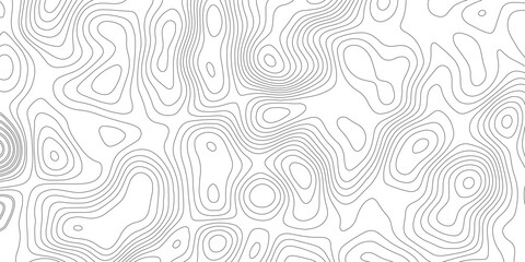 Topographic map background geographic line map with elevation assignments. Modern design with White background with topographic wavy pattern design.paper texture Imitation of a geographical map shades © Sajjad