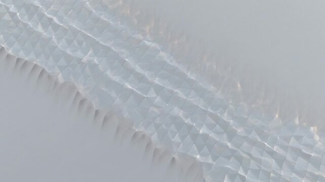 white shiny metallic surface with geometric pattern and reflective texture