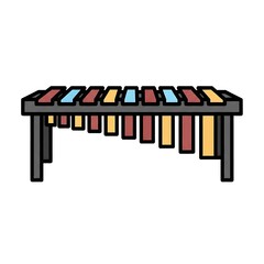 Colorful Xylophone Instrument Music Education.