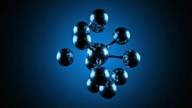 3D ATP Molecule Model Representing Cellular Energy