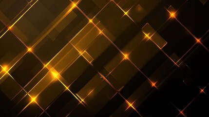 Abstract gold lines geometric shape shimmering background