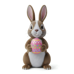 Easter Bunny Holding Egg