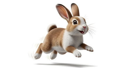 Happy Rabbit Jumping