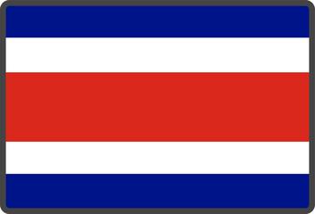 Obraz premium costa rica flag
