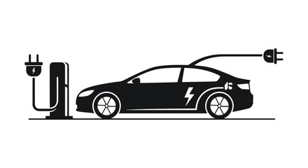 Naklejka premium Hybrid Energy Line clean modern abstract illustration