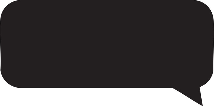 Black speech bubble icon
