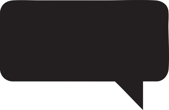 Black speech bubble icon