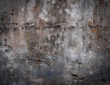 a detailed close up of a weathered concrete wall texture displaying a rugged and industrial aesthetic