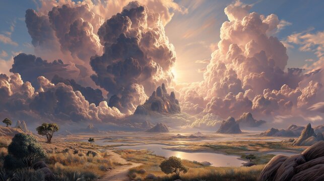 Beautiful visualization of the biblical creation story shows god's handiwork in nature and the world
