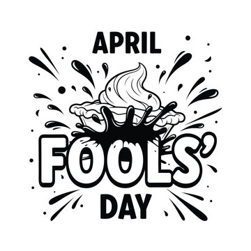 April Fools' Day Pie in the Face Slap Gag Illustration