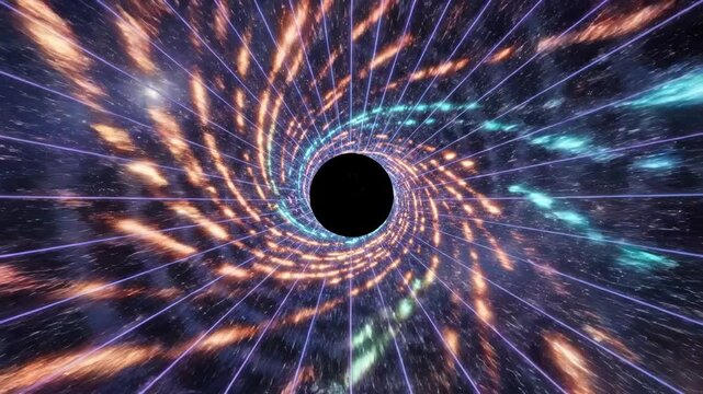 Stunning Black Hole Visuals - A Journey Through Space and Time.