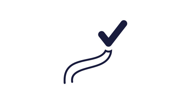 Check mark symbol icon sign.