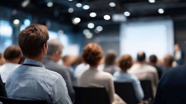 Sleek university podium emphasizing innovation at an academic conference, where thought leaders share groundbreaking research with eager attendees. Minimalist design with vibrant projector