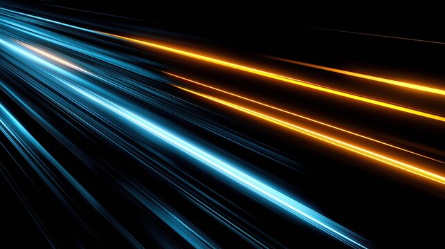 abstract background with light led future science fiction blue black gold