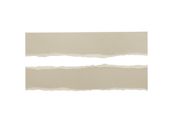 Fototapeta premium Torn paper strips isolated on transparent background