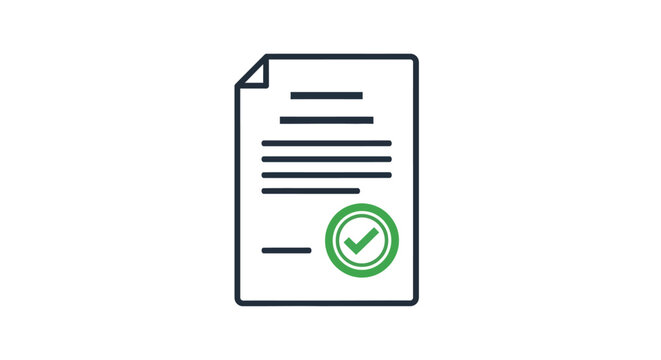Document with green check mark.