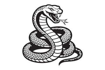 Aggressive King Cobra Snake Mascot Vector Illustration © AbdullahAlMahmud