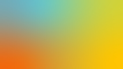 Vibrant Multicolor Gradient Background with Yellow, Orange and Teal Blend © Kevdc
