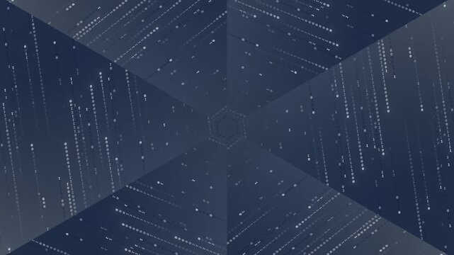 Grey Matrix Background with Code Streams.