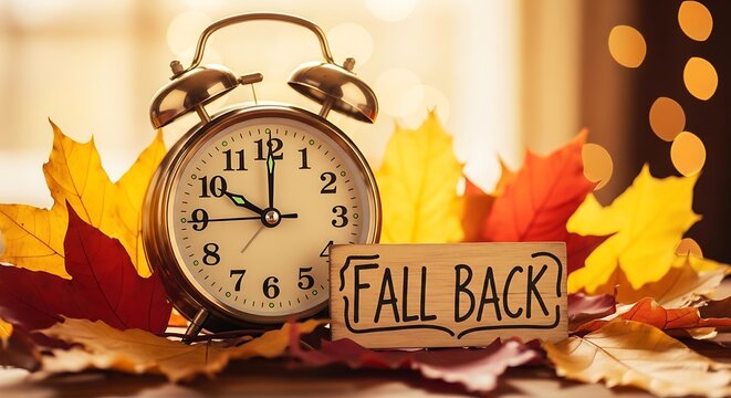 The annual tradition of adjusting clocks for daylight saving time is known as fall back