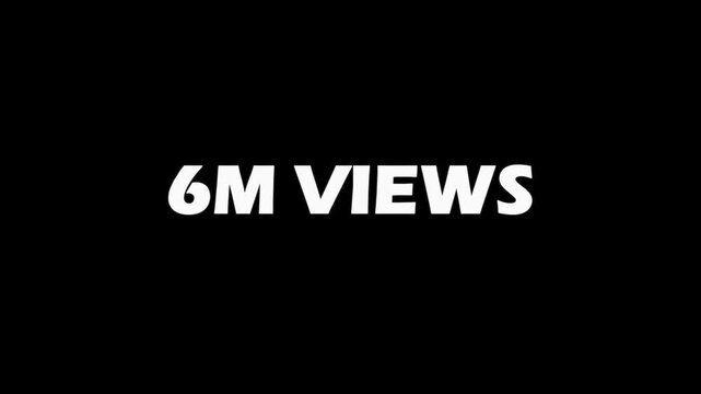 6m views on youtube announcement