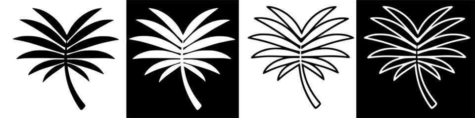 Fototapeta premium Palm Trees in a Modern Tropical Environment