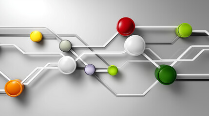 Obraz premium Organization-wide workflow streamlining concept showing interconnected teams, automated routine task nodes, and integrated data systems reducing operational complexity,
