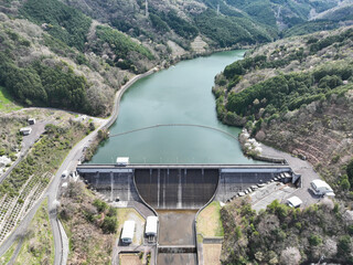 愛媛県東温市　佐古ダムの風景