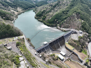 愛媛県東温市　佐古ダムの風景