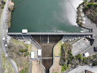 愛媛県東温市　佐古ダムの風景