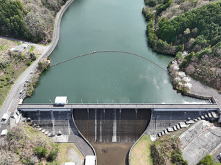 愛媛県東温市　佐古ダムの風景