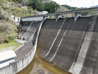 愛媛県東温市　佐古ダムの風景