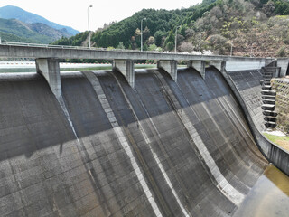 愛媛県東温市　佐古ダムの風景