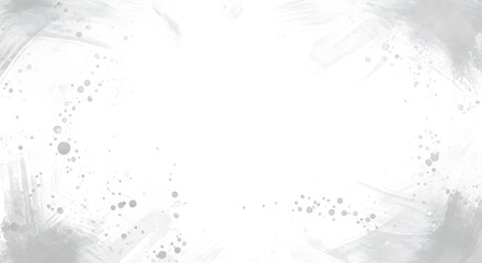 Fototapeta premium Light Gray Abstract Watercolor Border Texture Background