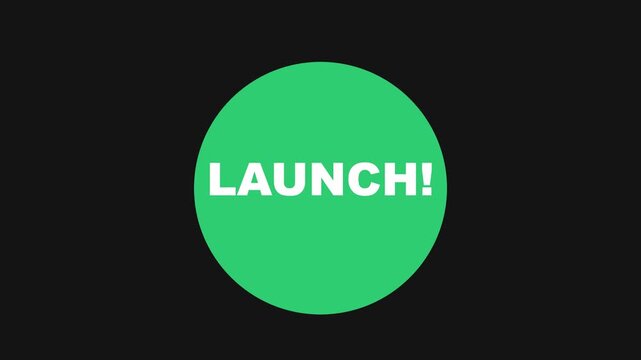 Green launch button icon