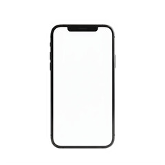 Modern smartphone with a sleek design and minimalist features isolated on transparent background