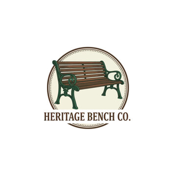 Classic Ornate Garden Bench Logo