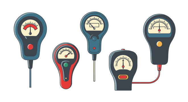 Moisture Meter Line clean modern abstract illustration