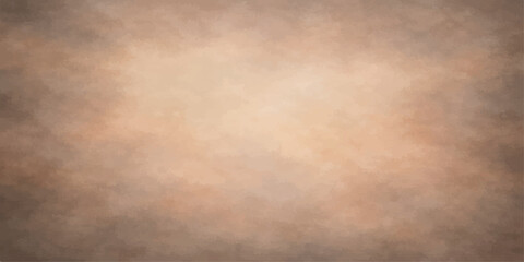 Fototapeta premium Aged brown parchment with a stained grunge texture and worn vintage pattern creates an antique blank paper backdrop for retro design