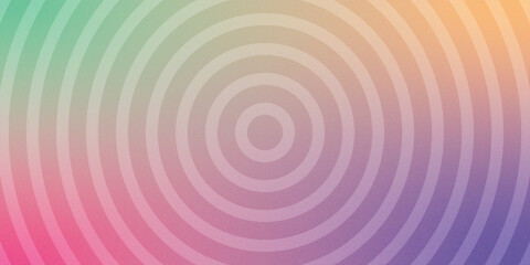 Obraz premium Abstract Concentric Ring Pattern on a Soft Grainy Gradient Background. Creative modern background. Clean minimalist geometric graphic. Wallpaper design