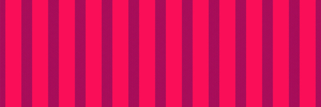 Rhop stripe vertical background, production seamless lines fabric. Seriodic vector texture pattern textile in bright and magenta colors.
