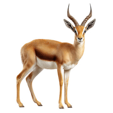 Realistic representation of an elegant antelope with distinct horns