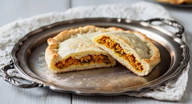 Sope on an Antique Tray Evoking Nostalgia and Old World Charm With Soft Light