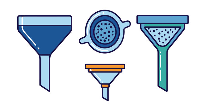 Sintered Glass Funne abstract smooth modern illustration