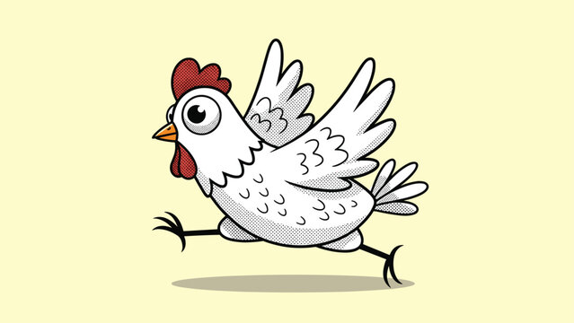 Cartoon Chicken Running Images – Browse 3,975 Stock Photos, Vectors ...