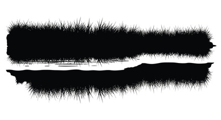 A striking black silhouette of a caterpillar against a white background © Tm Studio